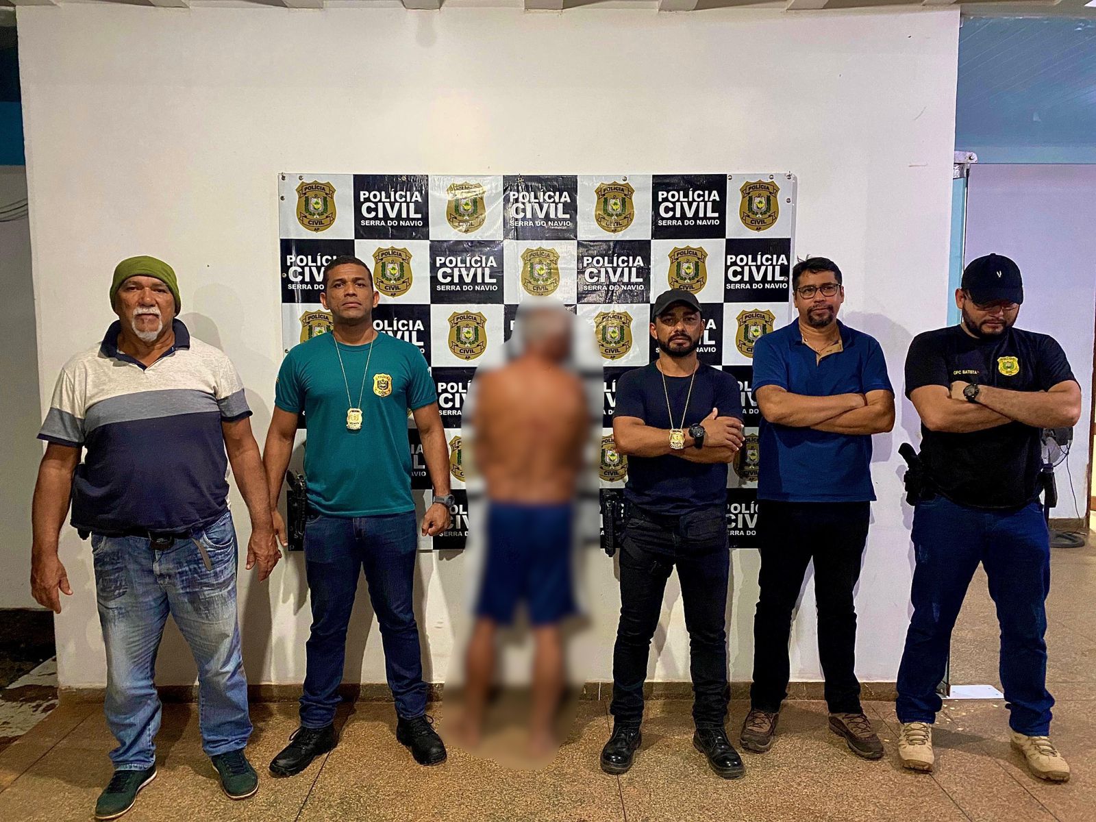 EM SERRA DO NAVIO, POLÍCIA CIVIL PRENDE INDIVÍDUO EM FLAGRANTE POR LESÃO CORPORAL NO CONTEXTO DE VIOLÊNCIA DOMÉSTICA